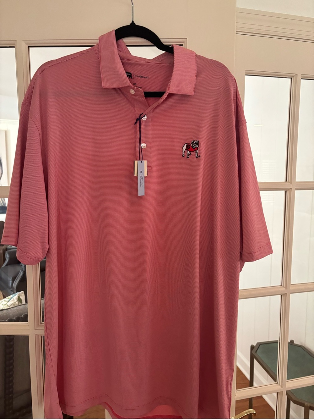 Onward Reserve Mens Red Georgia Bulldogs golf shirt